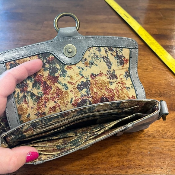 Hobo International gray Silver Chain Clutch Bag envelope - Picture 4 of 8